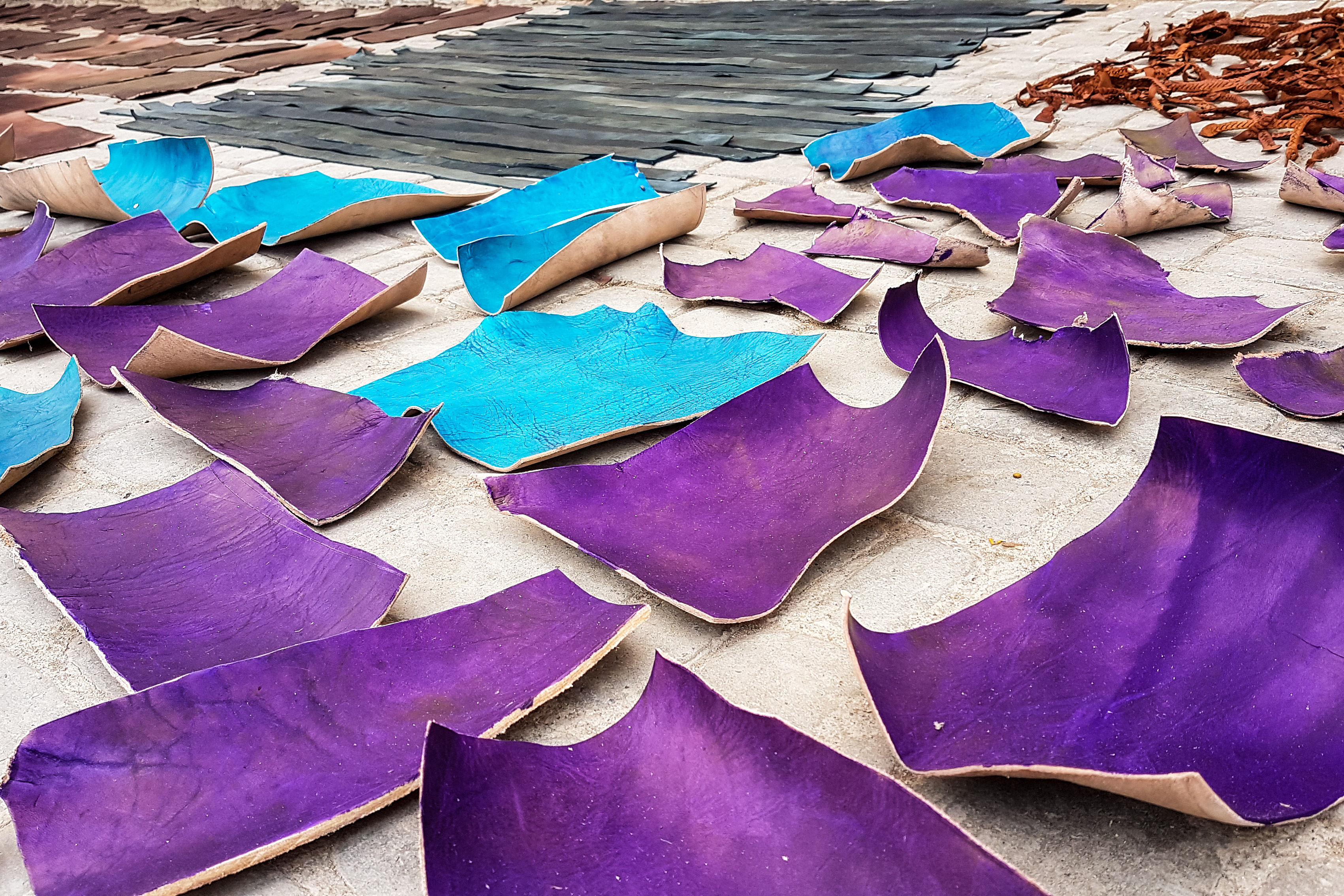 Tannerie in Marrakesch